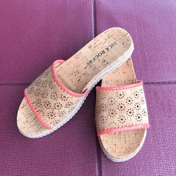 Jack Rogers Shoes - Jack Rogers RO Perforated Cork Slides Size 8 💕